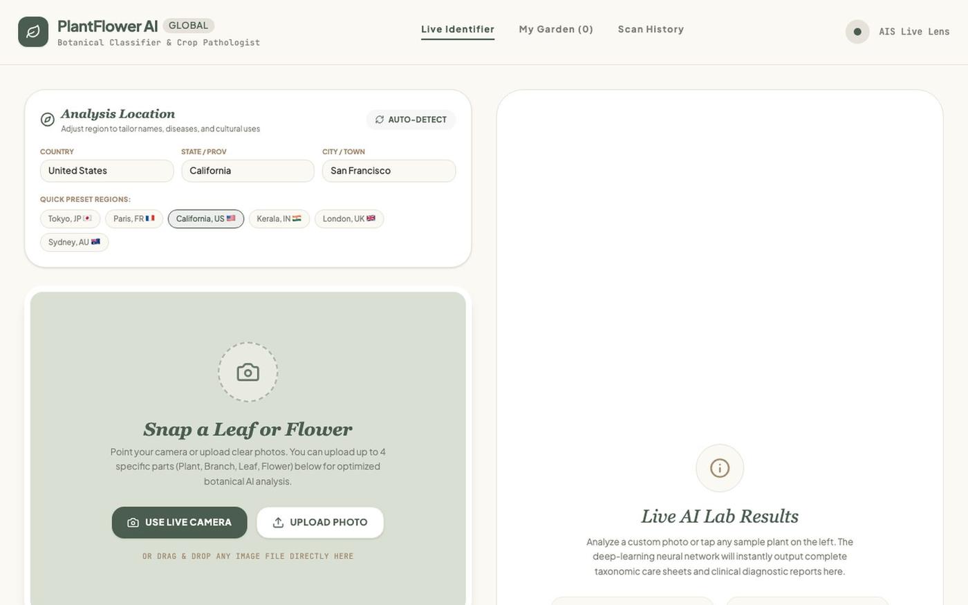 Vriksha AI - Plant & Flower Identifier — screenshot