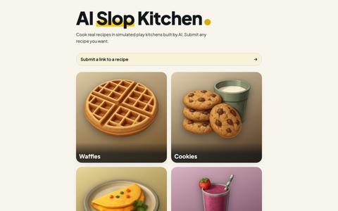 AI Slop Kitchen — screenshot