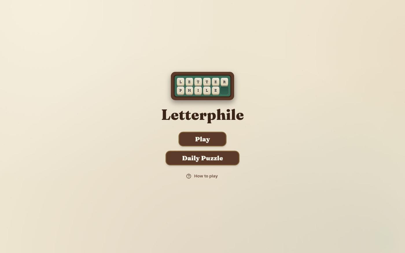 Letterphile — screenshot