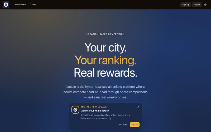 Locale — screenshot