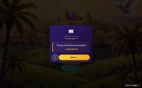 Bible Words - Connect Letters, Discover Scripture — screenshot