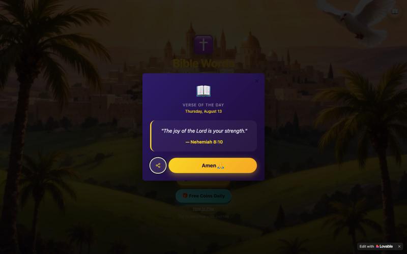 Bible Words - Connect Letters, Discover Scripture — screenshot