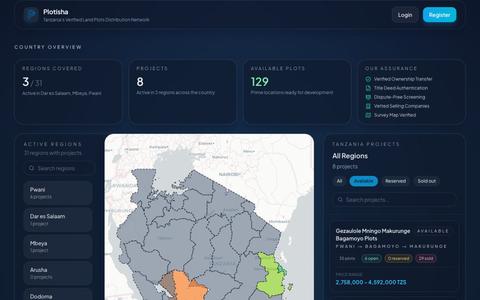 Plotisha — Tanzania's Verified Land Plots Distribution Network — screenshot