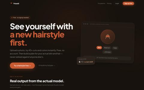 PoiseAI — AI Glow Up App: Try Any Hairstyle, Skin & Style Coach — screenshot