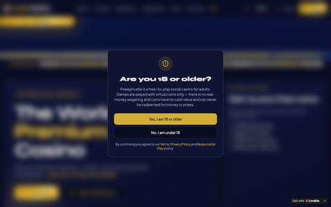 PokeyHustle — #1 Free Social Casino | Slots, Blackjack, Roulette & Sports — screenshot