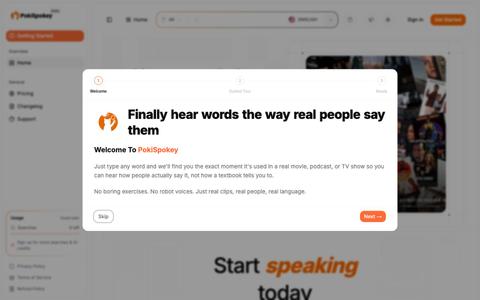 PokiSpokey - Learn Languages from Real Content — screenshot