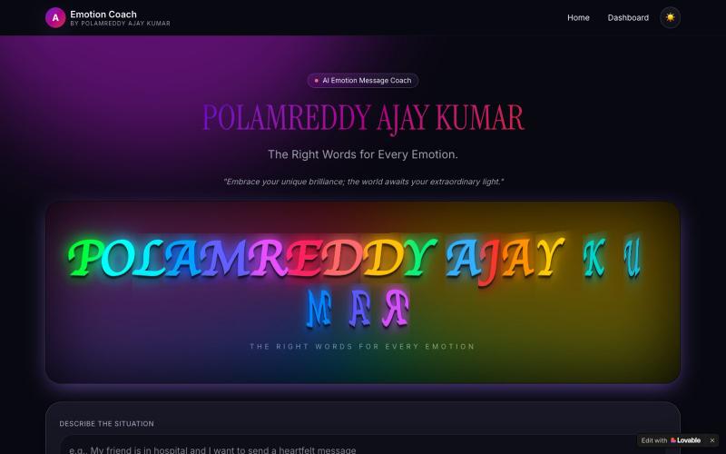 POLAMREDDY AJAY KUMAR — screenshot