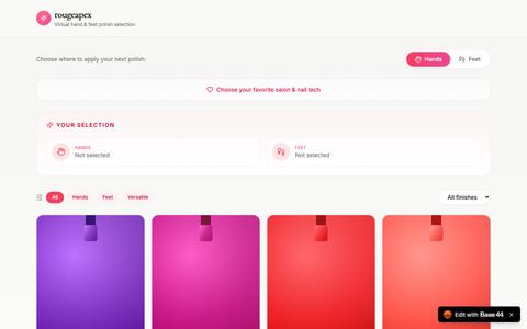 rougeapex — Virtual Polish Selection — screenshot