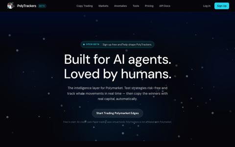 PolyTrackers — Polymarket Tracker, Whale Alerts & Copy Trading — screenshot