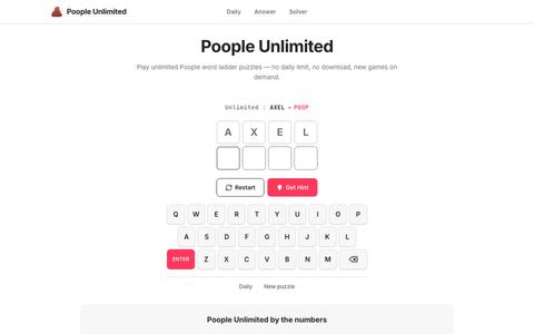 Poople Unlimited – Play Poople Free Online, No Daily Limit — screenshot