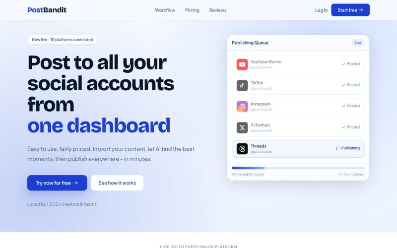 PostBandit — screenshot