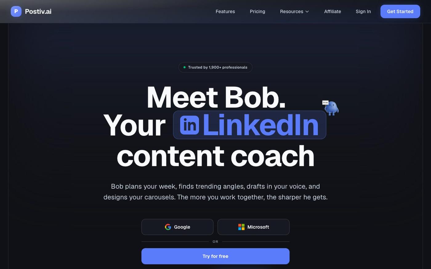Postiv AI - AI-Powered LinkedIn Creator — screenshot