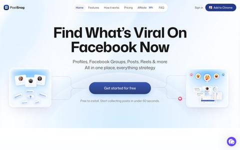 PostSnag — Snag any Facebook post. Build your swipe file. Discover what works. — screenshot