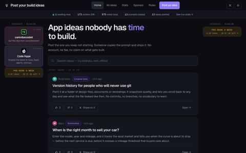 Post your build ideas — screenshot