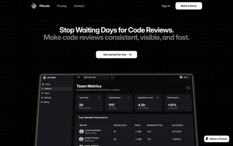 PRcade – Motivate GitHub Reviewers — screenshot