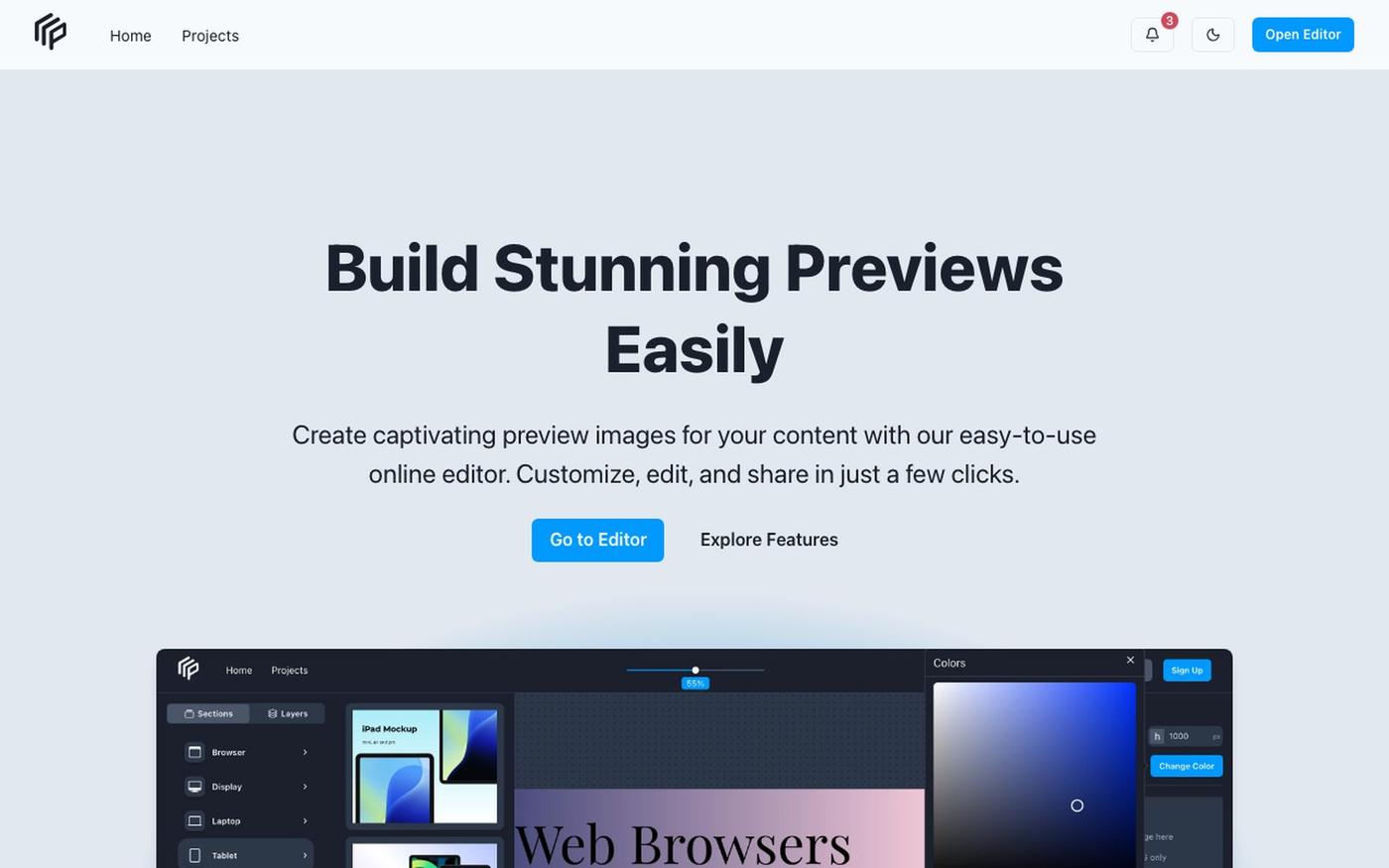 Prevy - Preview Your Content with Ease — screenshot