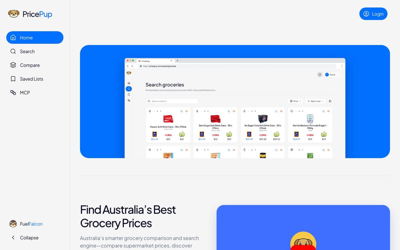 Find Australia’s Best Grocery Prices | PricePup — screenshot