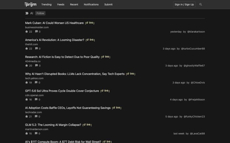 AI - prijm — screenshot