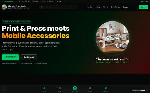 Thezami Print Studio — DTF, Mug & Shirt Printing in Pakistan — screenshot