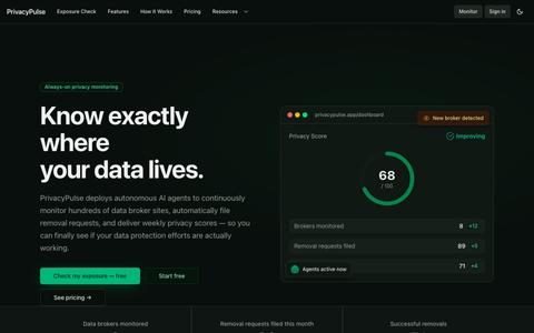 PrivacyPulse — screenshot