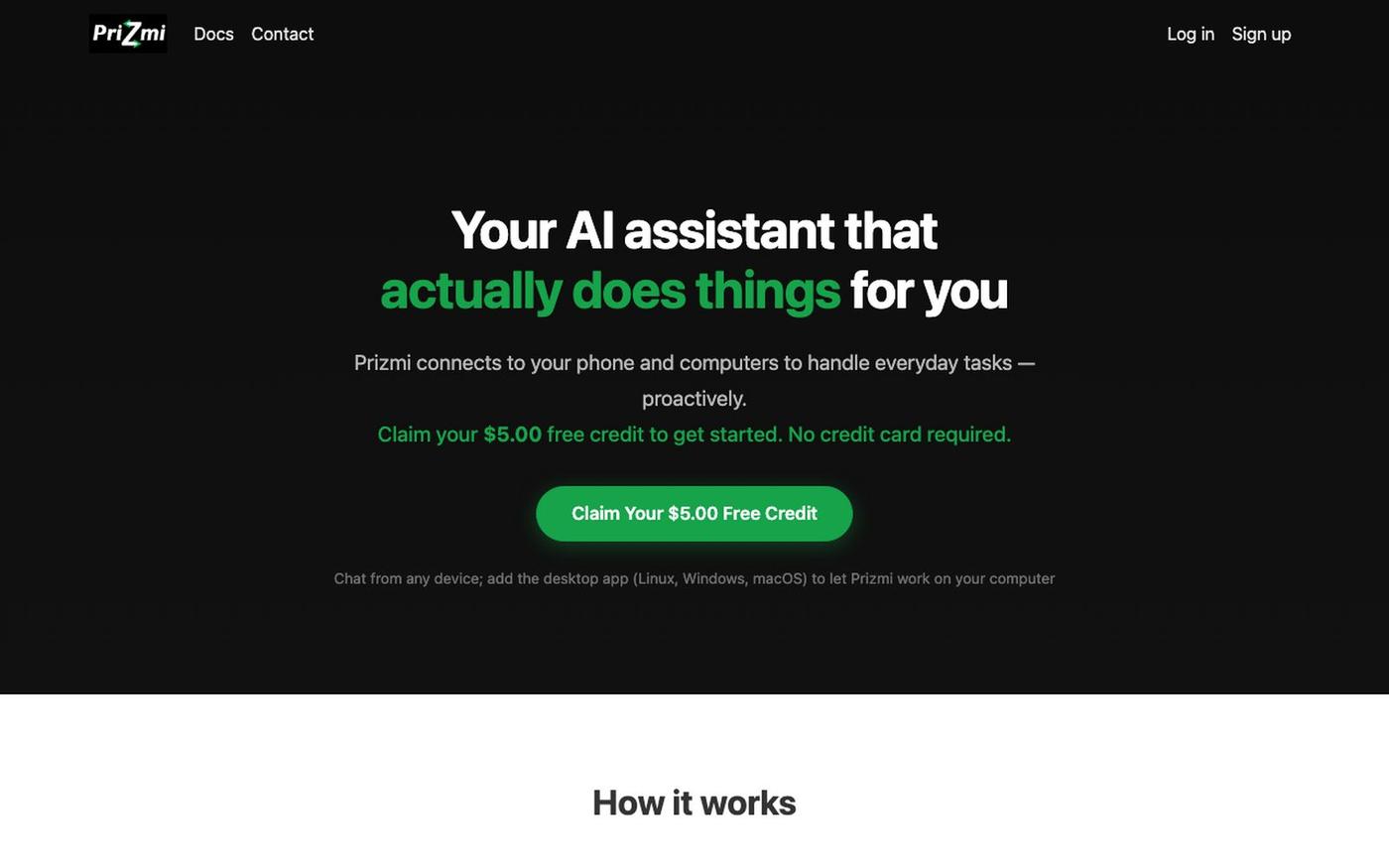 Prizmi — Your Proactive AI Assistant — screenshot