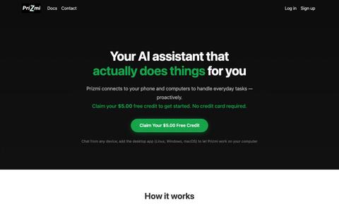 Prizmi — Your Proactive AI Assistant — screenshot