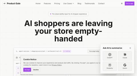 Product Gale - AI-Powered Data Curation at Scale — screenshot