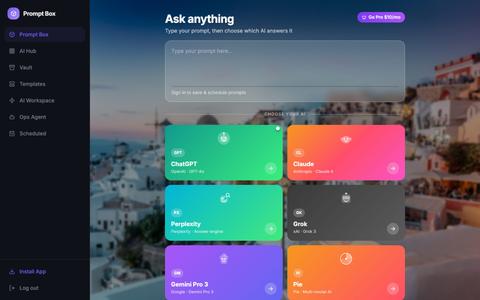 Prompt Box — screenshot
