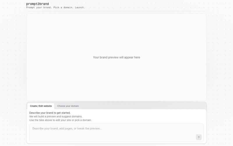 prompt2brand — screenshot