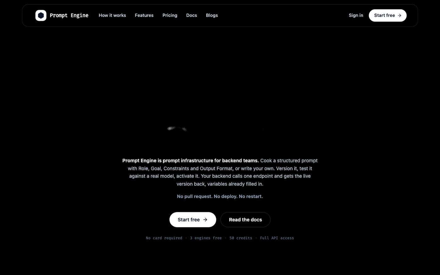 Prompt Engine: Ship prompt changes without shipping code — screenshot