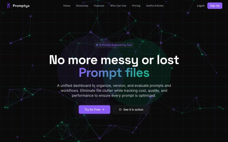 Promptyx - AI Prompt Engineering and Management Tool — screenshot