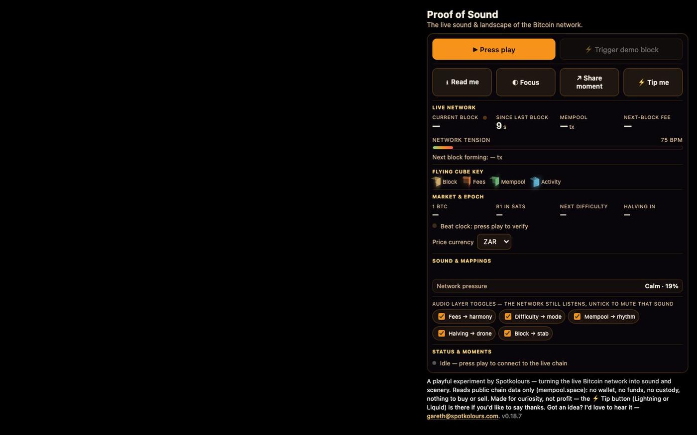Proof of Sound — screenshot