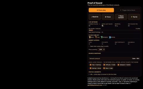 Proof of Sound — screenshot