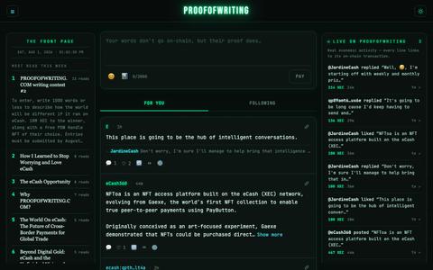 Proof Of Writing — screenshot