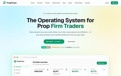 PropFirmer — Prop Trading Portfolio & Performance Tracker | PropFirmer — screenshot