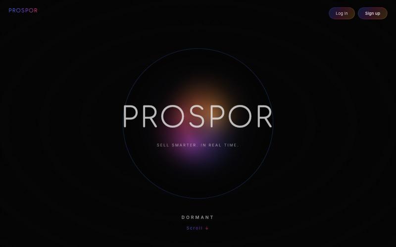 Prospor — AI-Powered Real-Time Sales Call Coaching — screenshot