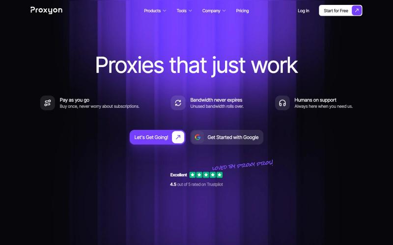 Proxyon: Proxies that just work — screenshot