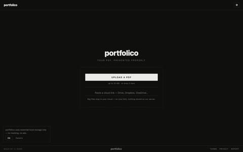 portfolico — screenshot