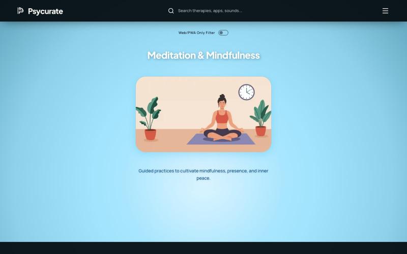 Psycurate: Mental Health Tools — screenshot