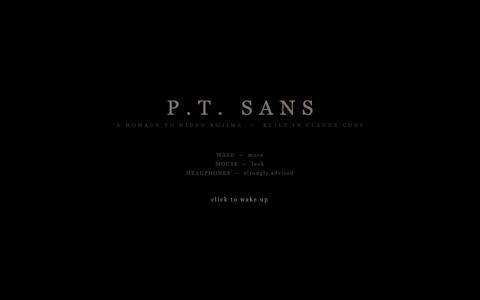 P.T. SANS — screenshot