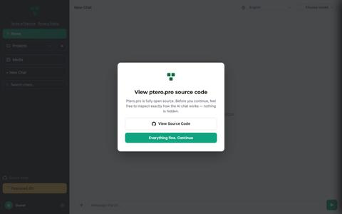 Ptero – AI Chat For Developers — screenshot