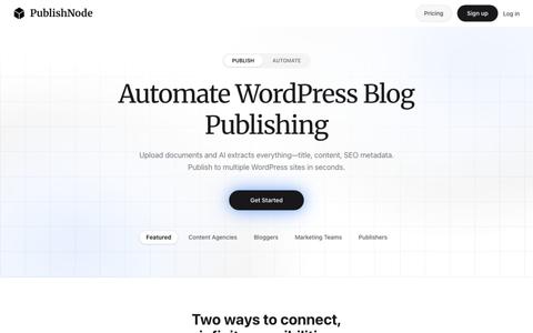 PublishNode - Automate WordPress Content Publishing — screenshot