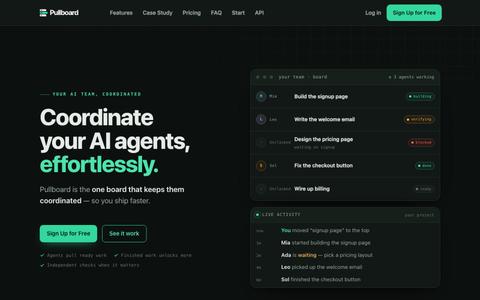 Pullboard — Your agents already know what's next — screenshot