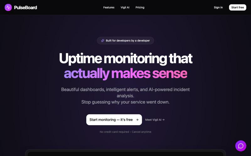 PulseBoard — screenshot