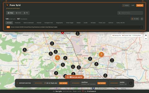 Pune Founders Grid — Official Pune Startup Register & Job Ledger — screenshot