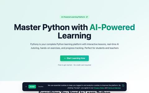 Pythony — screenshot