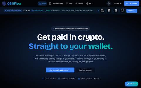 QBitFlow — Non-Custodial Crypto Payment Gateway | Accept Crypto Payments — screenshot