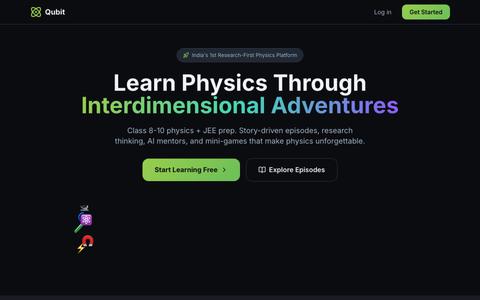 Qubit - Physics Adventures — screenshot