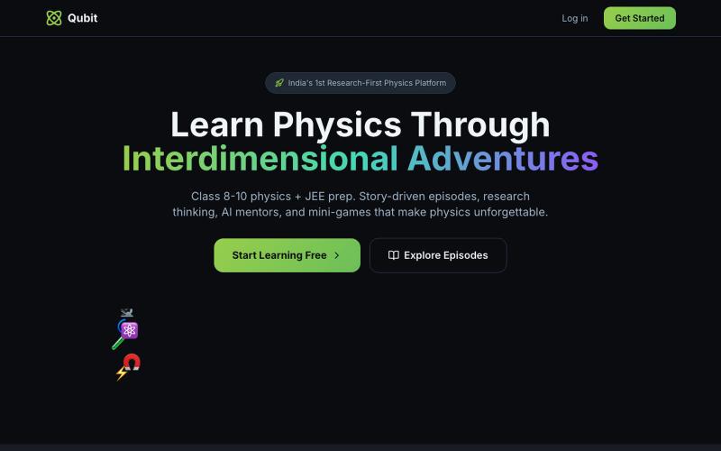 Qubit - Physics Adventures — screenshot