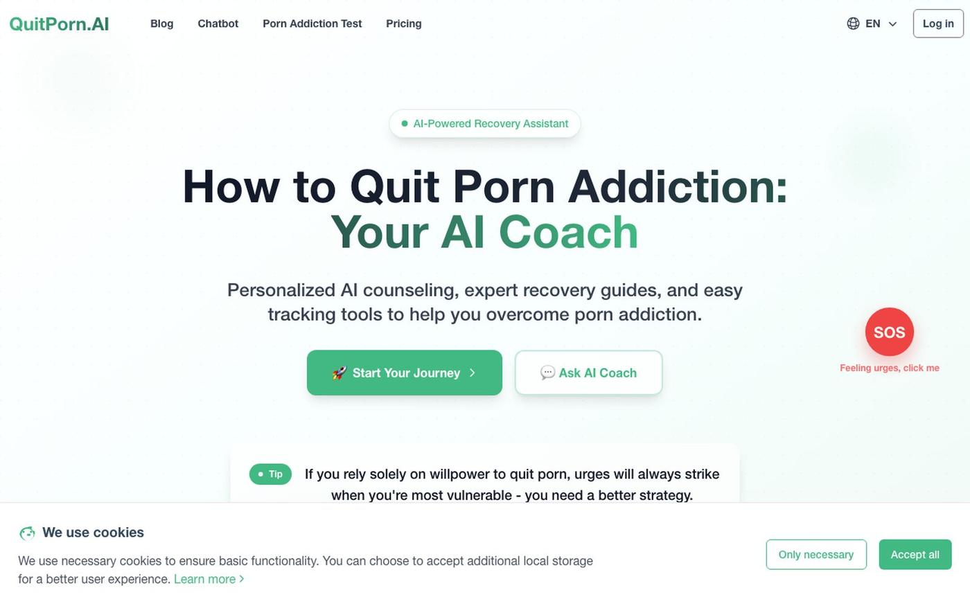 How to Quit Porn Addiction: Your AI Coach — screenshot
